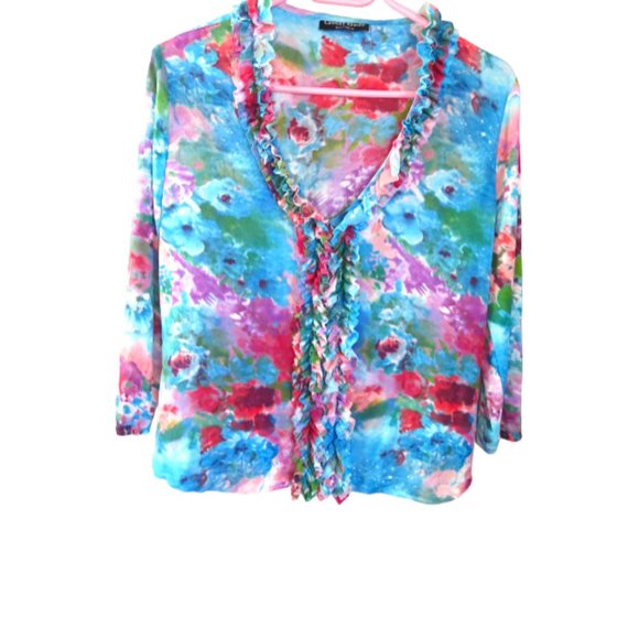 GEOFF BADE Tops - VINTAGE GEOFF BADE - fine nylon top - size med.